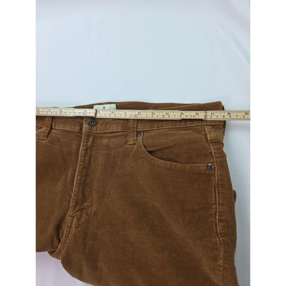 Mutual Weave Mens Slim Fit Brown‎ Corduroy Pants Size 34x32